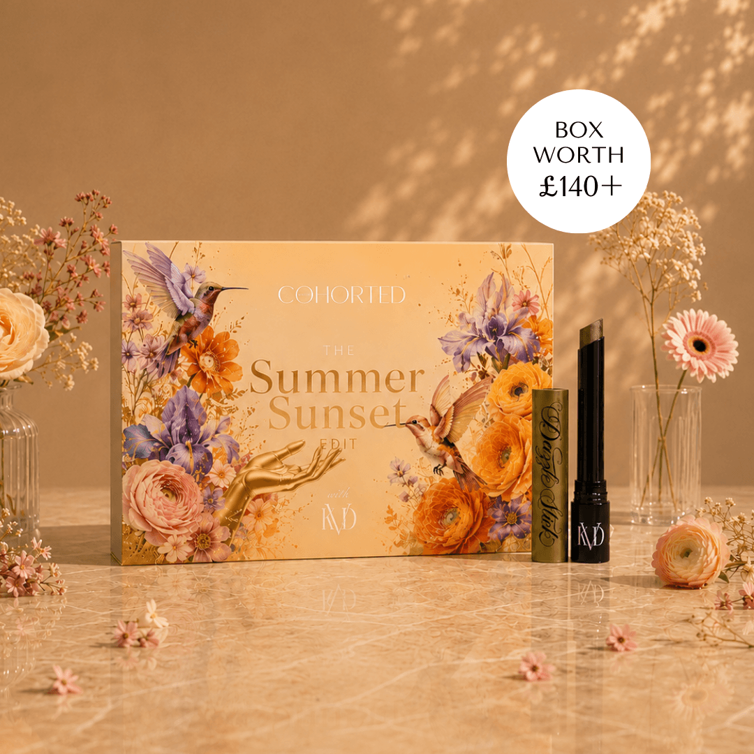 Cohorted beauty, subscription beauty box, boxes, makeup, skincare, haircare, fragrance, monthly surprise, mystery, exclusive, gift, KVD beauty, DAZZLE STICK Long-Wear Eyeshadow, Tornado Haze 70, UK