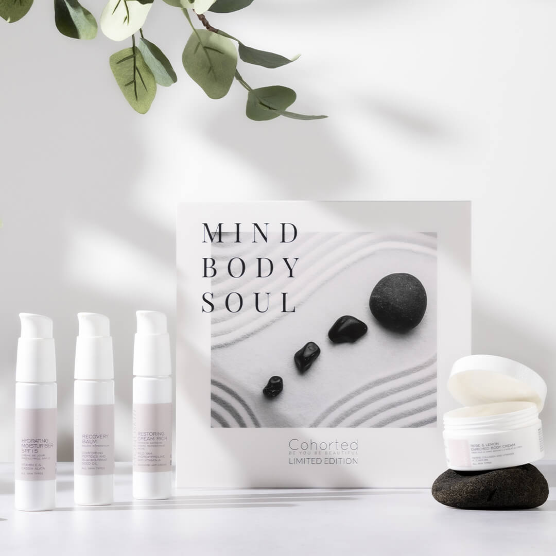 Cohorted, Mind Body Soul, Limited Edition, Beauty, Box, Monuskin, Exclusive, Luxury, Bodycare, Wellbeing, Gift, Guides, Gifts